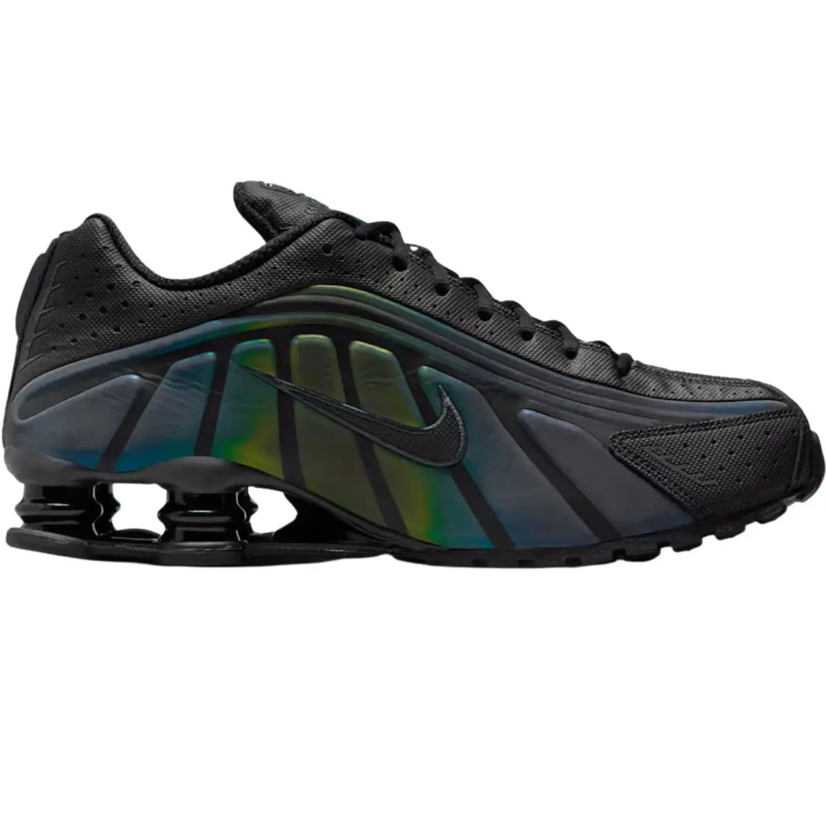 Nike shoes - Nike Shox R4 - Shox - Black/Black/Bright Crimson/Black 49