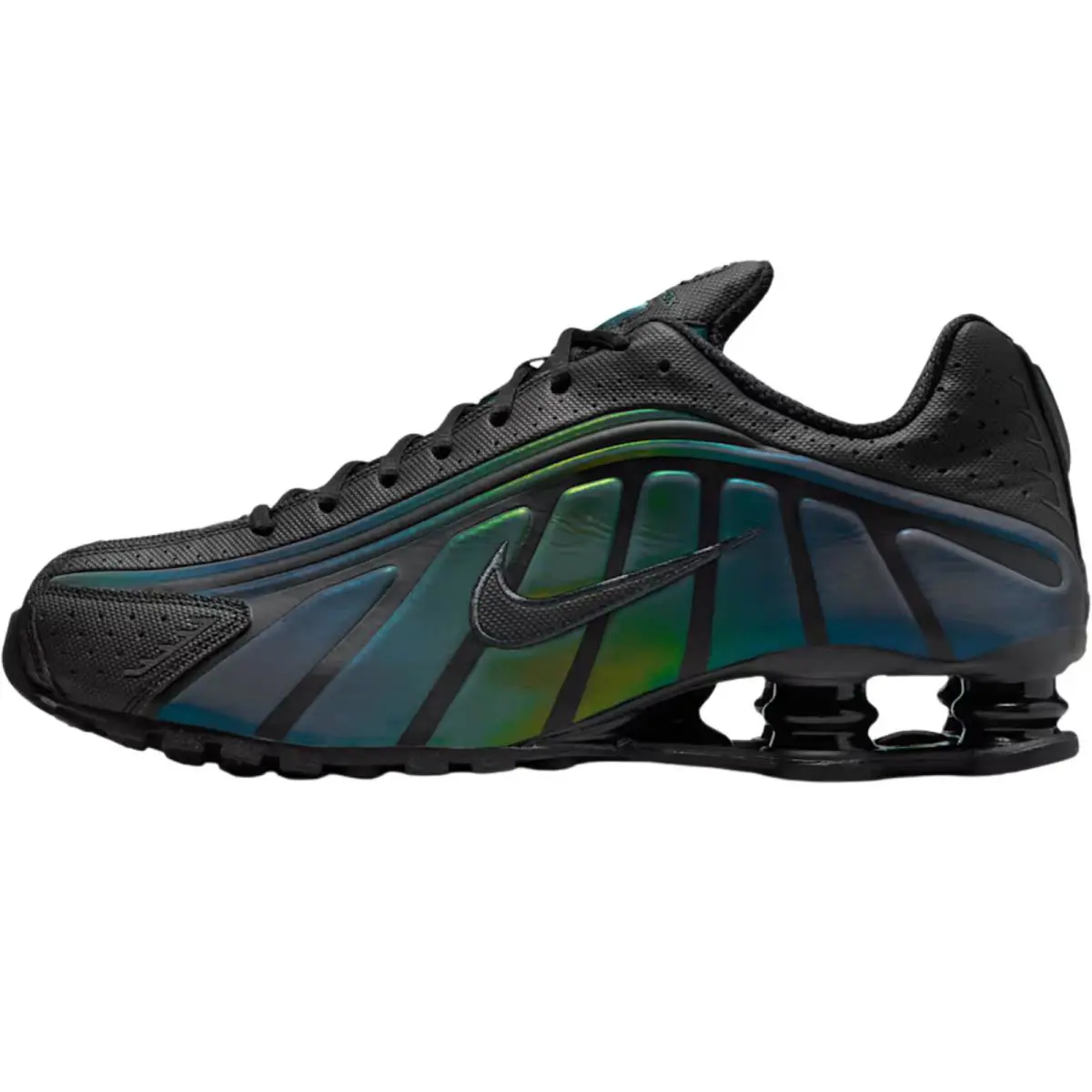 Nike shoes - Nike Shox R4 - Shox - Black/Black/Bright Crimson/Black 50