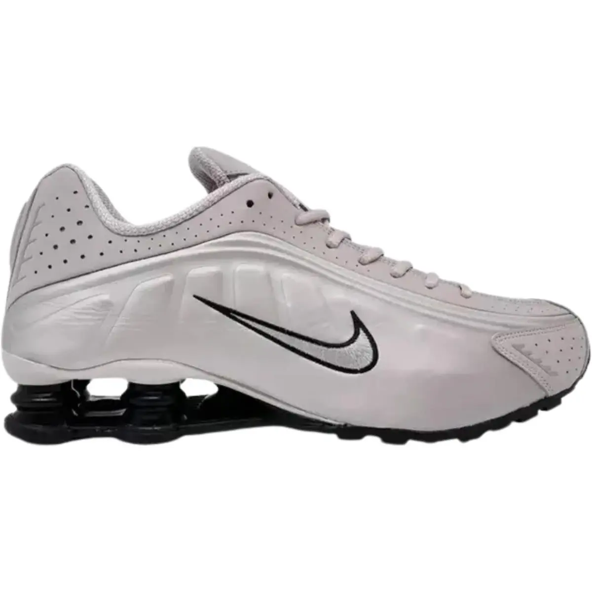 Nike shoes - Nike Shox R4 - Shox - Black/Black/Bright Crimson/Black 44