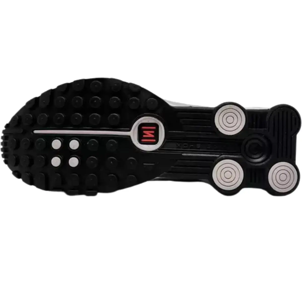 Nike shoes - Nike Shox R4 - Shox - Black/Black/Bright Crimson/Black 48