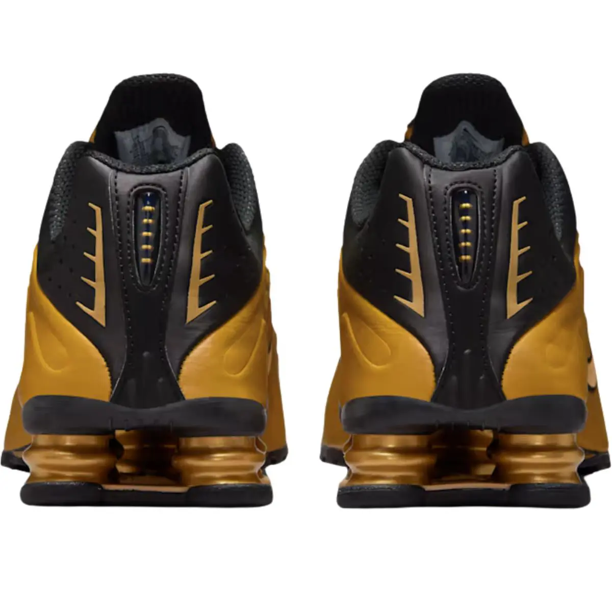Nike shoes - Nike Shox R4 - Shox - Black/Black/Bright Crimson/Black 36