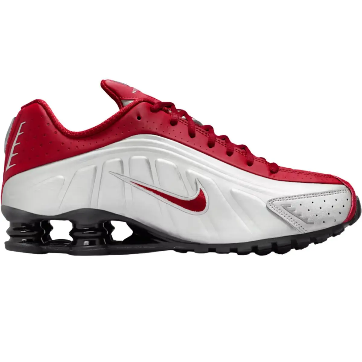 Nike shoes - Nike Shox R4 - Shox - Black/Black/Bright Crimson/Black 44