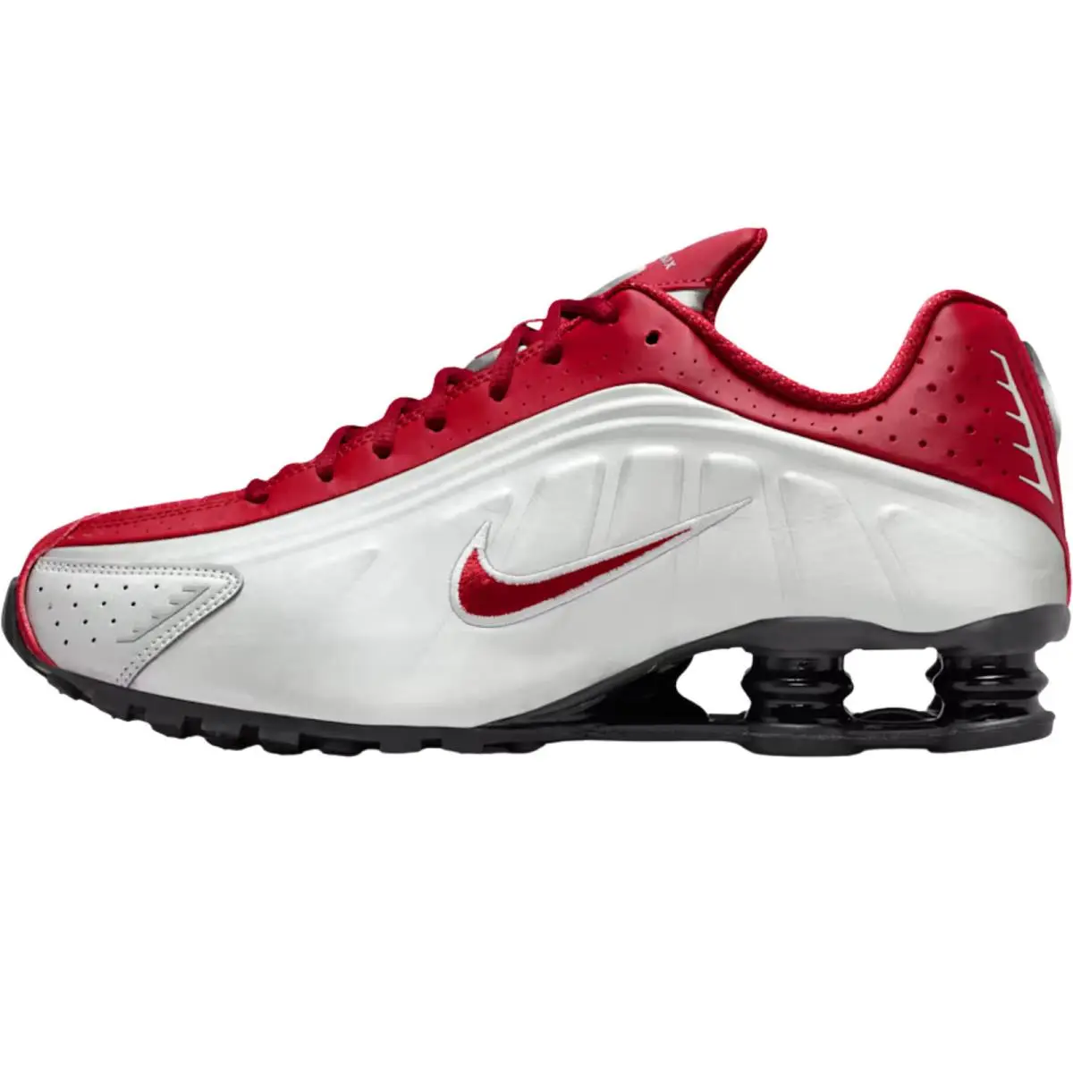 Nike shoes - Nike Shox R4 - Shox - Black/Black/Bright Crimson/Black 45
