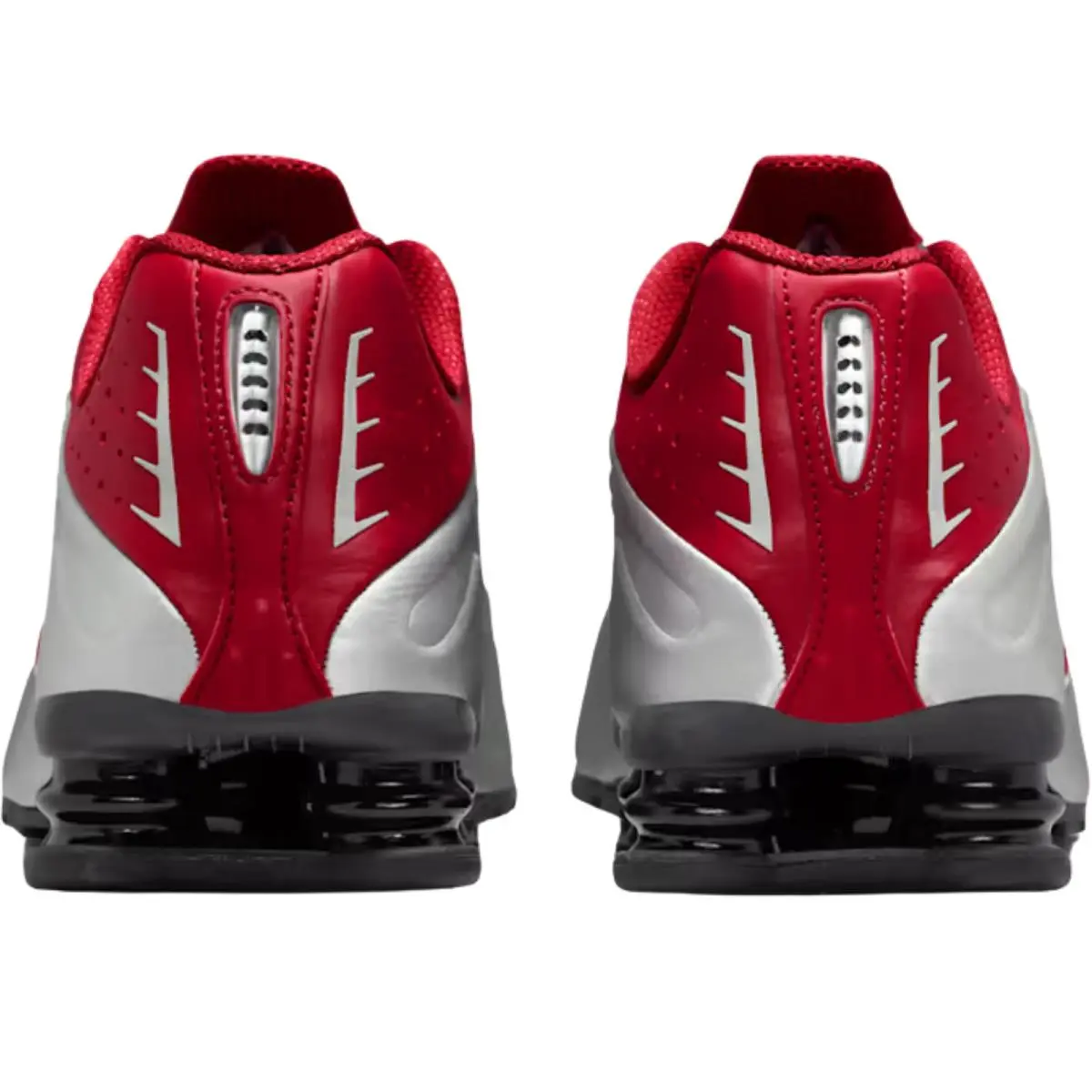 Nike shoes - Nike Shox R4 - Shox - Black/Black/Bright Crimson/Black 46