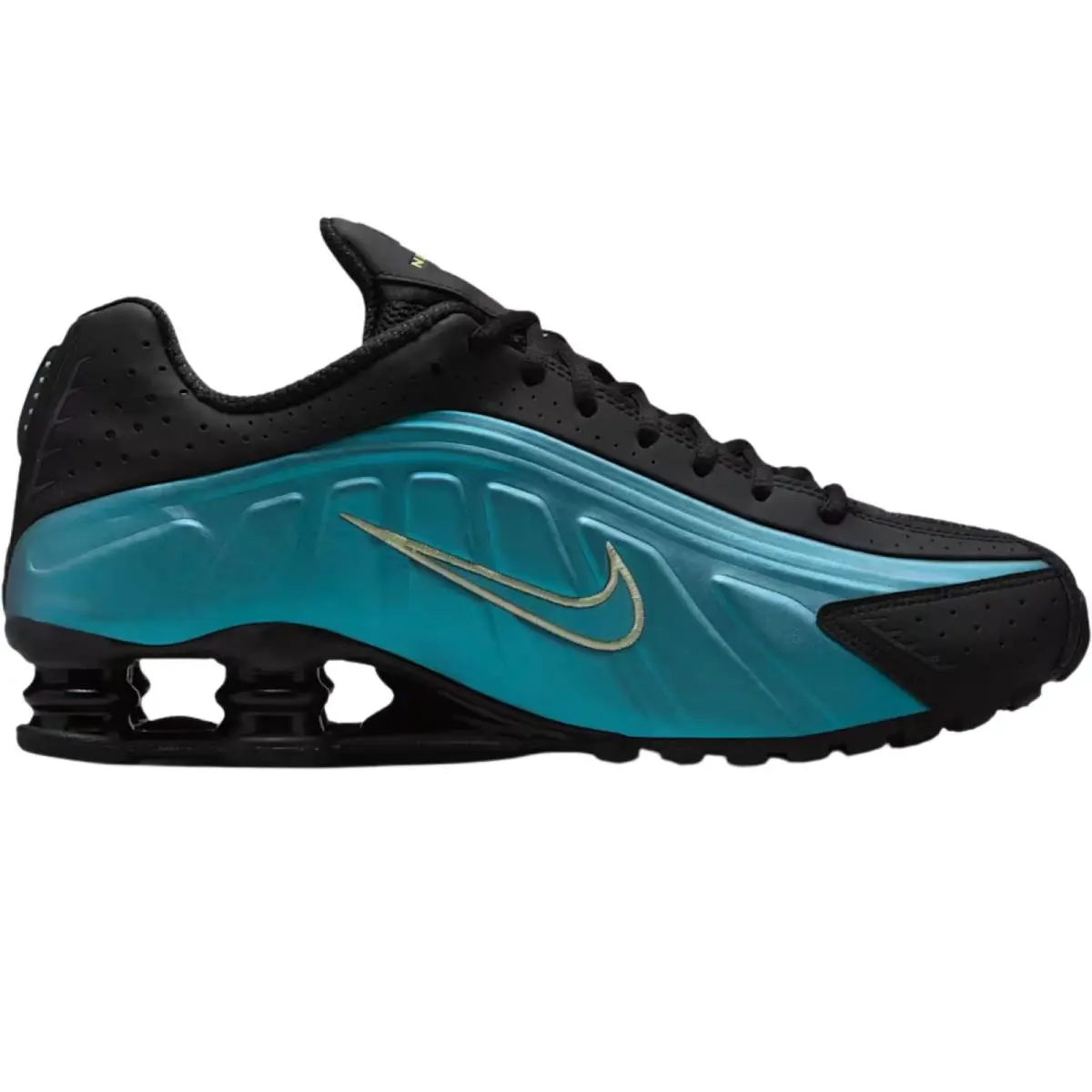 Nike shoes - Nike Shox R4 - Shox - Black/Black/Bright Crimson/Black 34