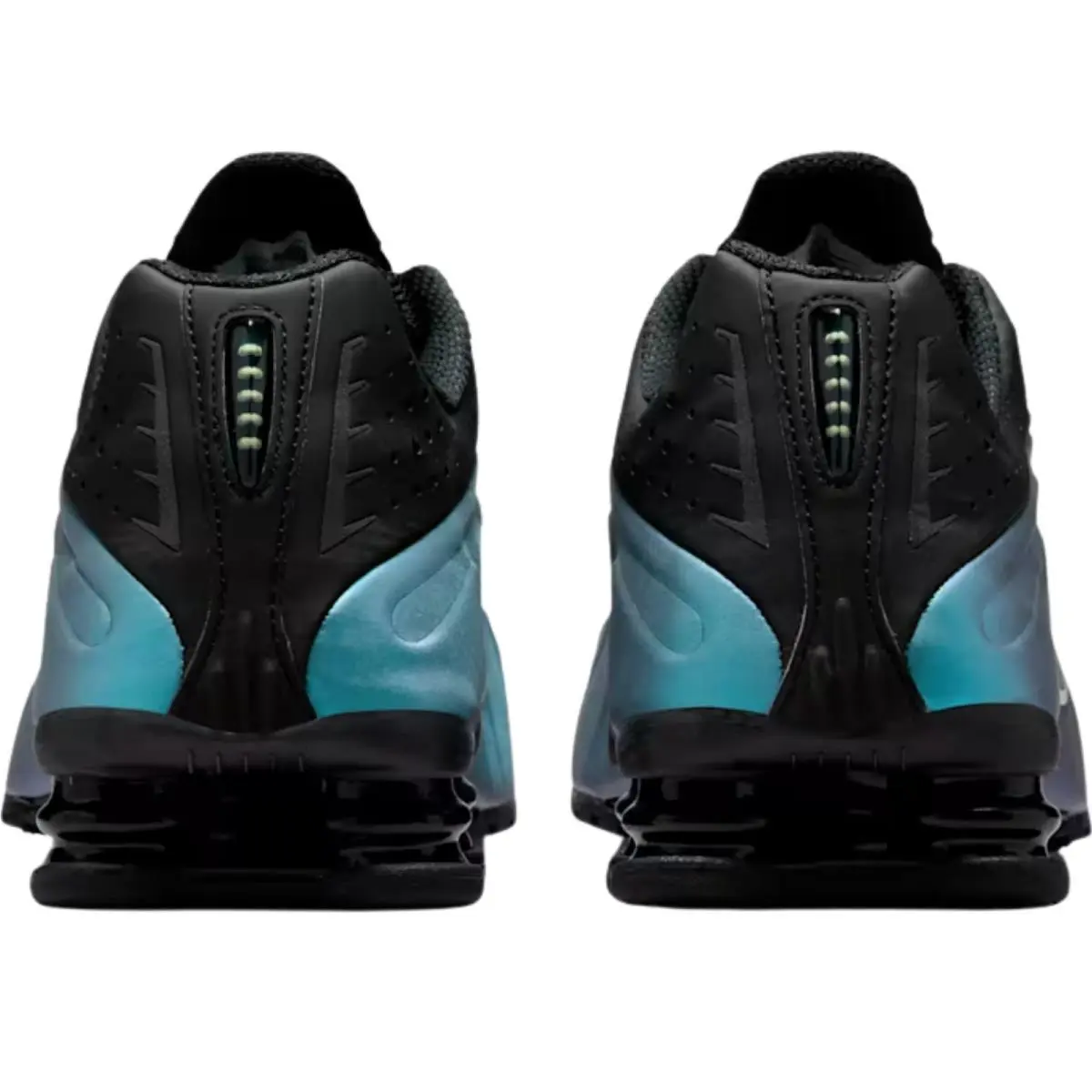 Nike shoes - Nike Shox R4 - Shox - Black/Black/Bright Crimson/Black 36