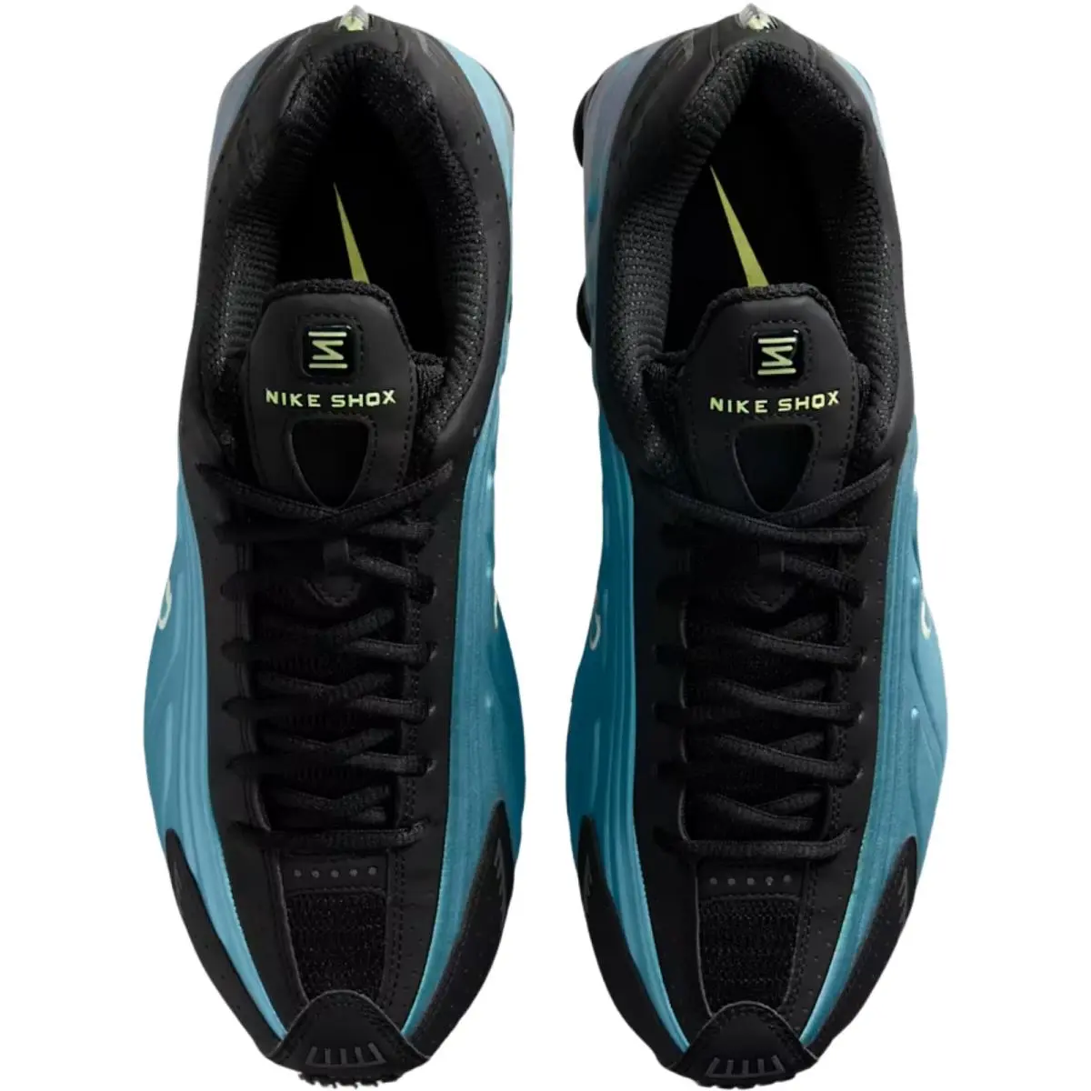 Nike shoes - Nike Shox R4 - Shox - Black/Black/Bright Crimson/Black 42
