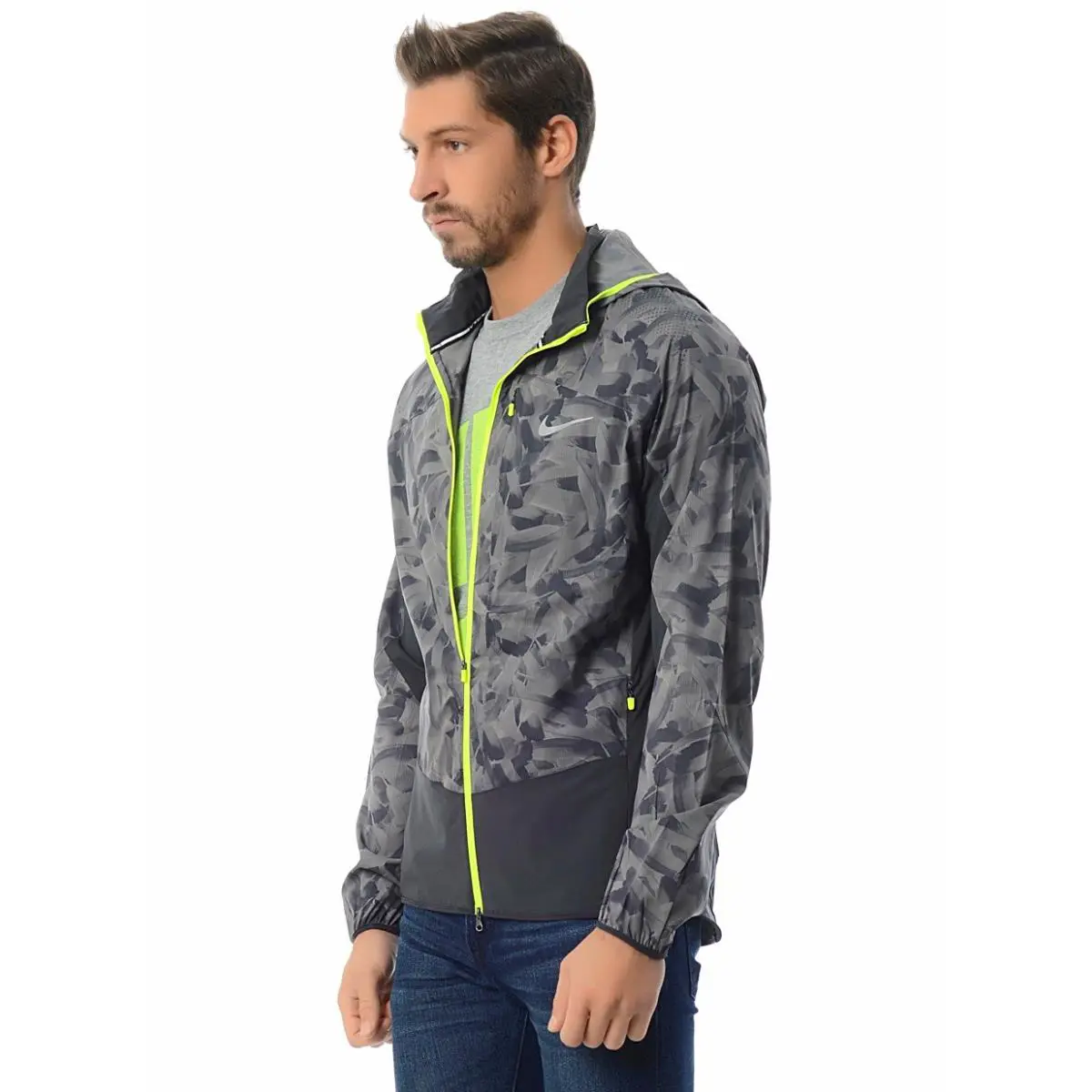 Nike clothing - Light Ash/Dark Ash with Yellow Trim 0
