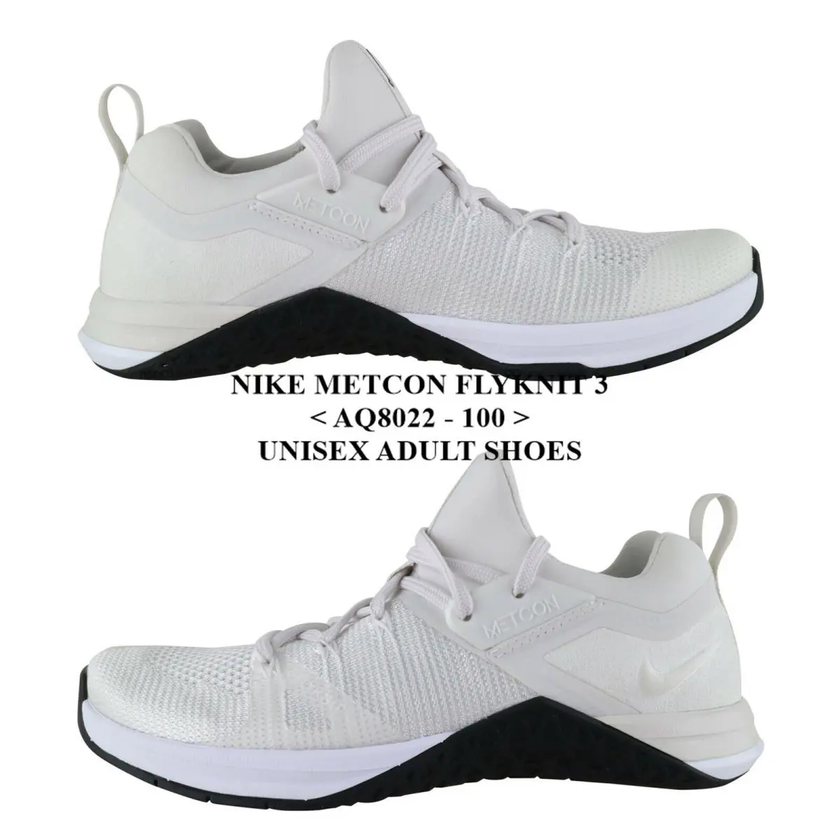 Nike shoes - Nike Metcon Flyknit 3 - Metcon Flyknit - AQ8022 - WHITE / PLATINUM TINT 8