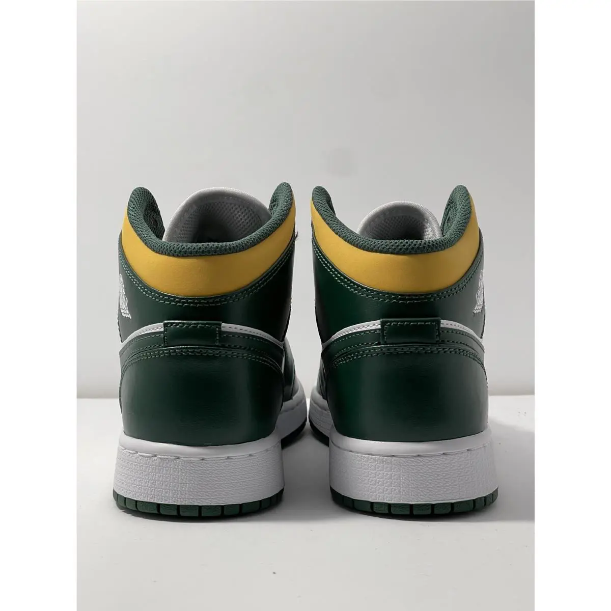 Nike shoes - Air Jordan 1 Mid GS - 554725-371 - Noble Green Pollen White 3