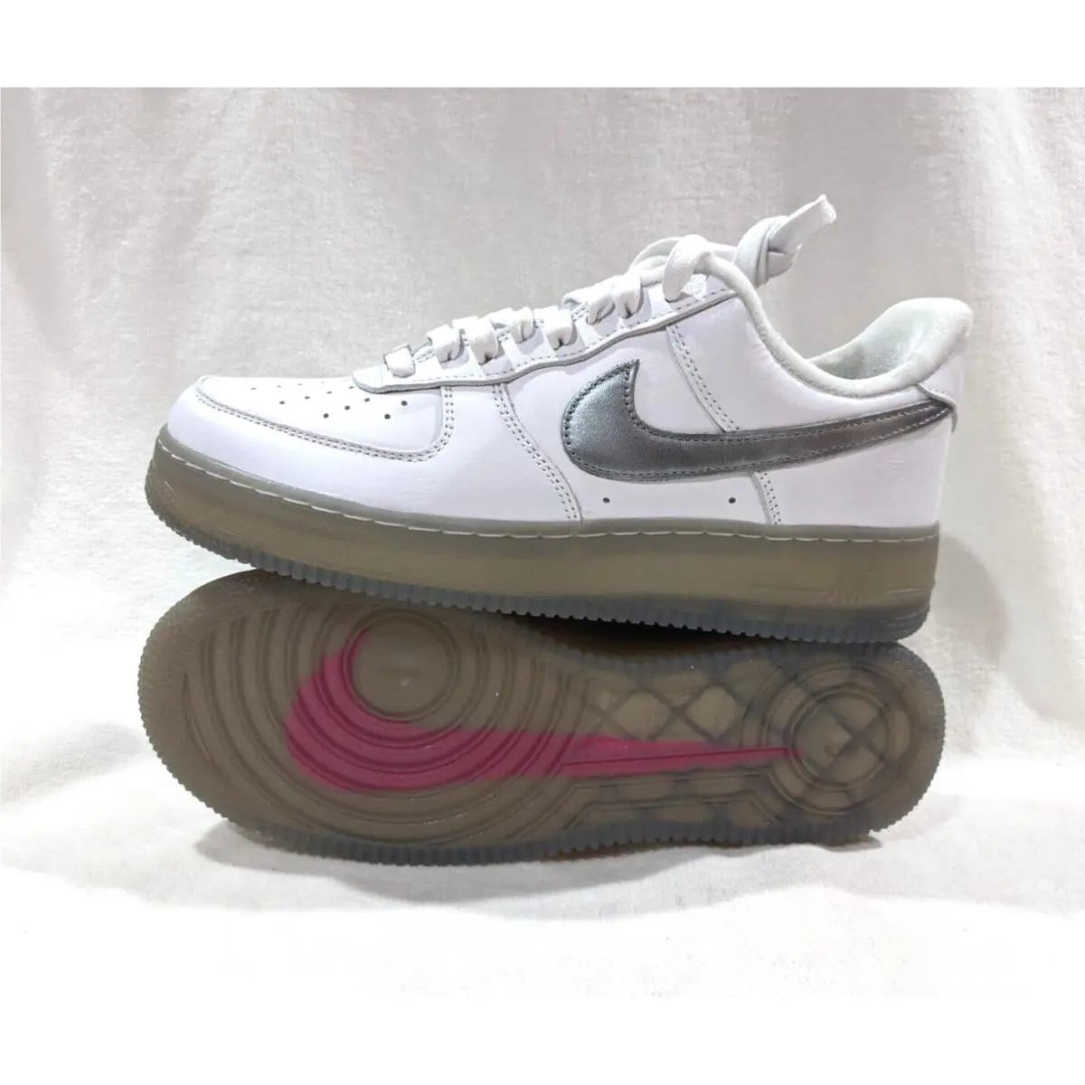 Nike shoes - Nike Air Force 1 `07 PRM - DX3945-100 - White/Silver 0
