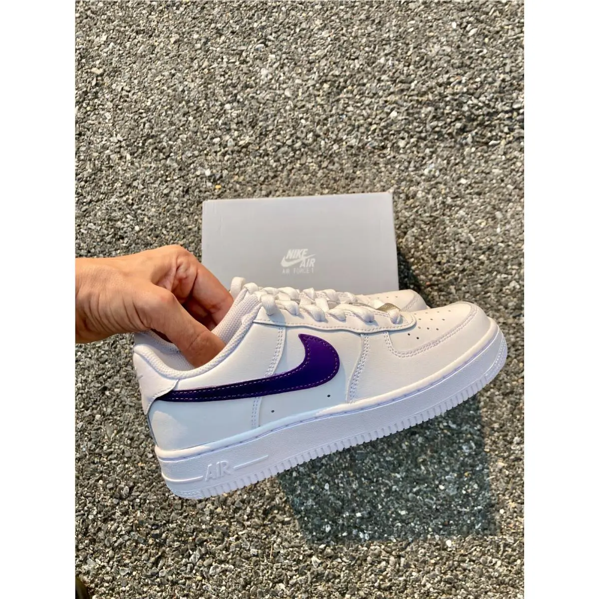 Nike shoes - Nike Air Force 1 - Air Force - CW2288-111 - White, Custom Shoes: Purple 6