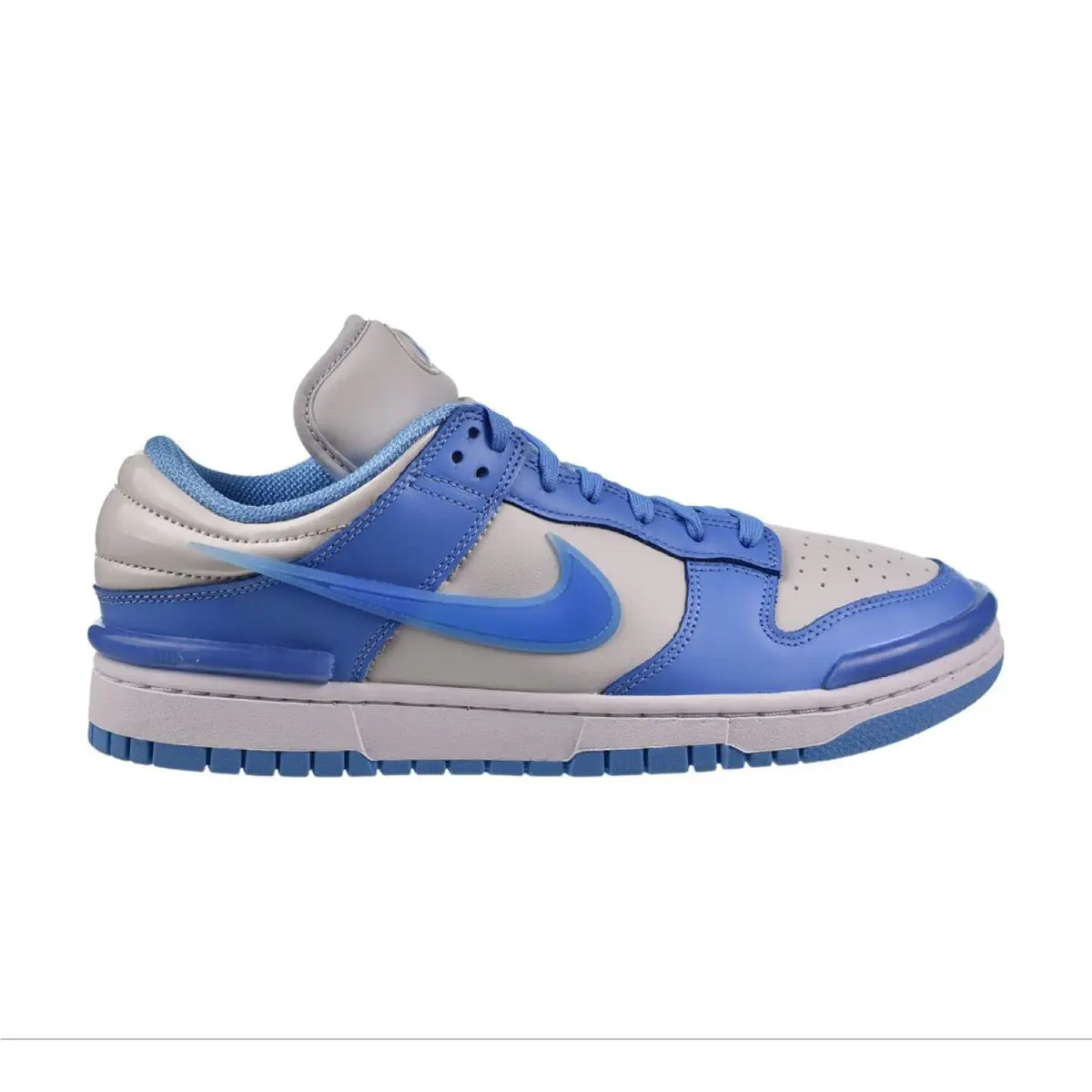 Nike Dunk Low Twist Women`s Shoes Photon Dust-university Blue DZ2794-002 - Photon Dust-University Blue