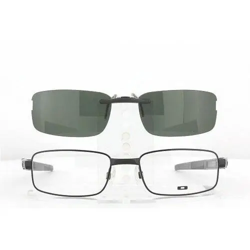 Oakley sunglasses - Oakley TWIN_SHOCK-OX3095-52X18-L Polarized Clip-On - Polarized - Grey, Revo Blue Mirrored, and 12 other lens s to choose: REVO Blue Mirrored