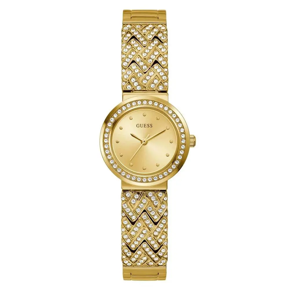Guess Women`s Treasure 28mm Quartz Gold Watch GW0476L2