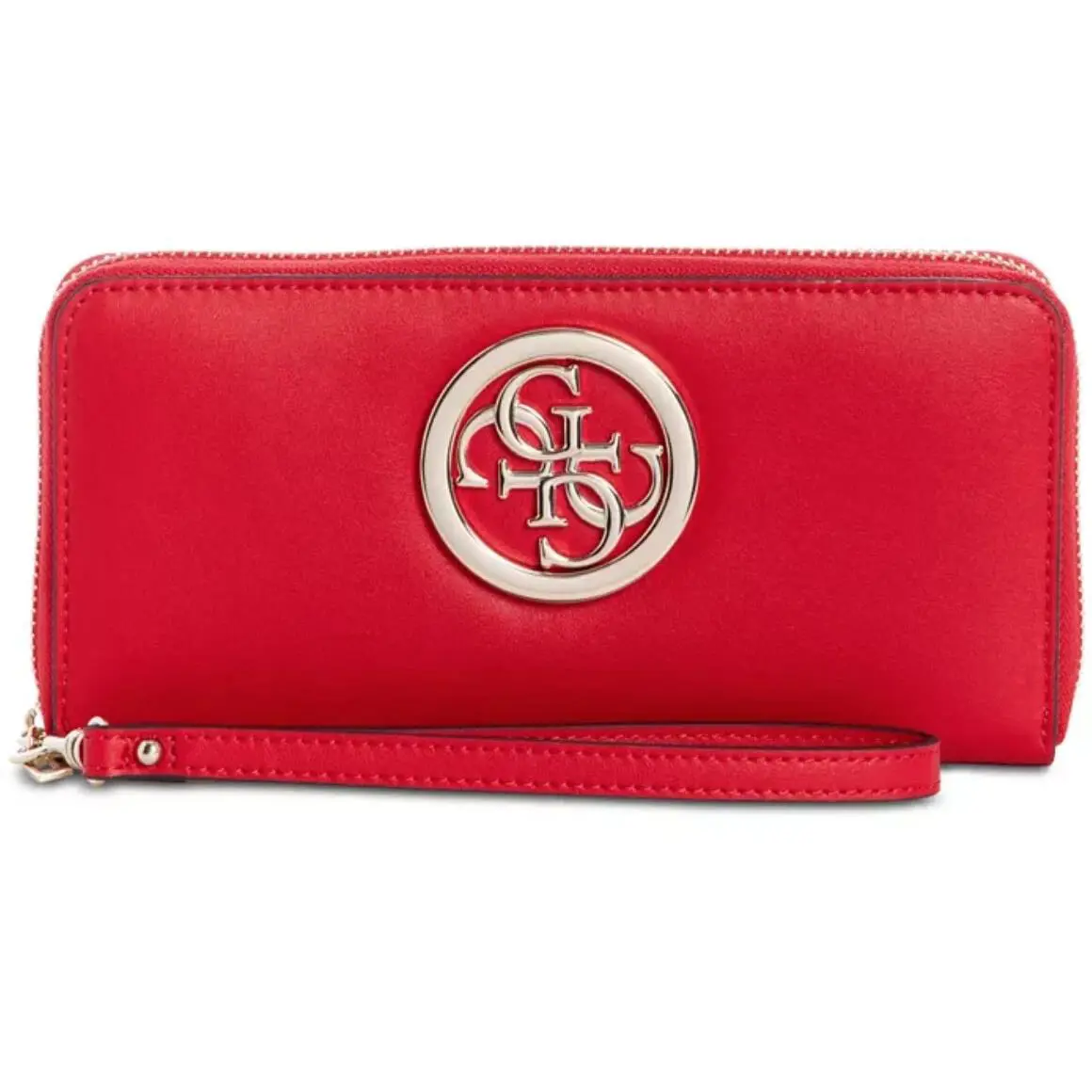 Guess Womens Red Rodeo Zip Around Wallet L95030