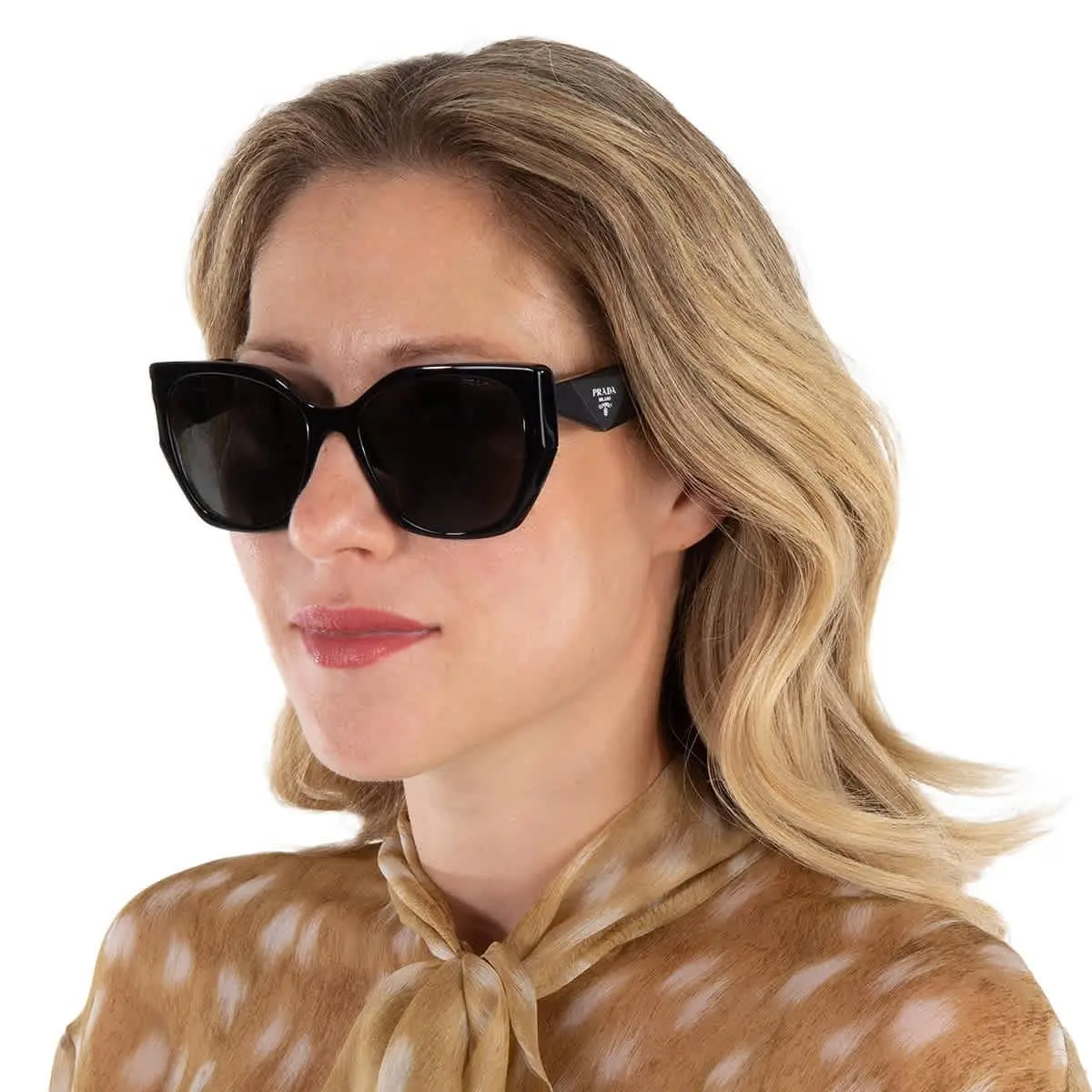 Grey Butterfly Ladies Sunglasses PR 19ZS 1AB5S0 55 PR 19ZS 1AB5S0 55 by Prada