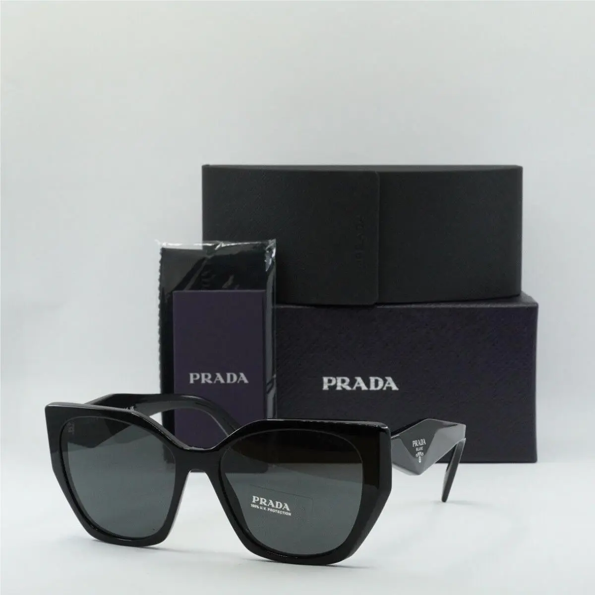Prada PR19ZS 1AB5S0 Black/dark Grey 55-17-145 Sunglasses