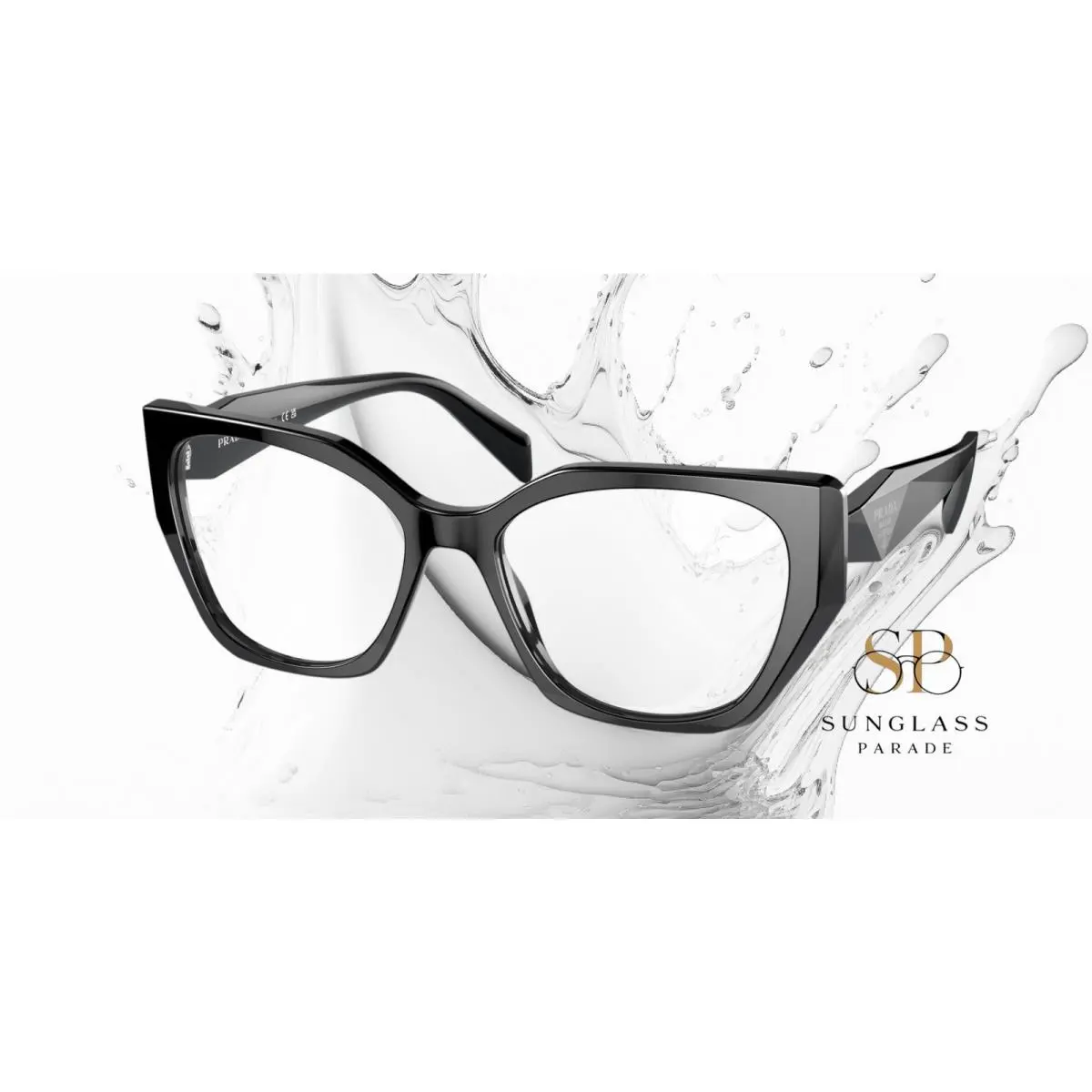 Prada PR 18WV 1AB1O1 Black Demo Lens 54 mm Women`s Eyeglasses