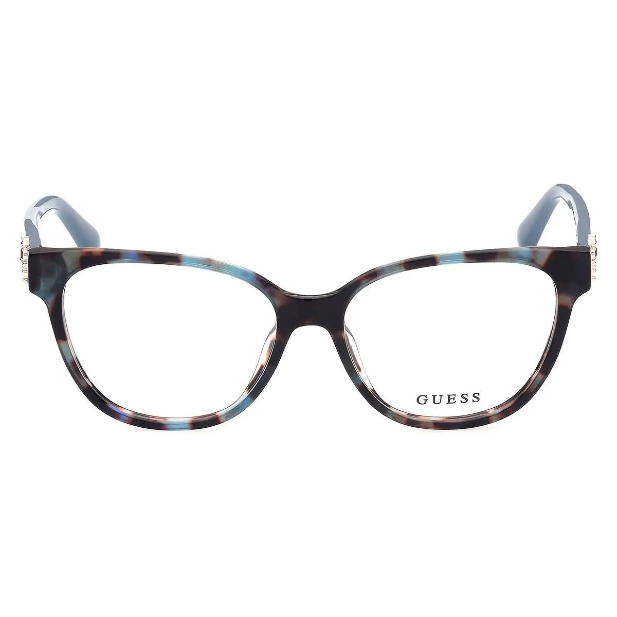 Guess GU2855-S 092 Blue Havana Plastic Cat Eye Optic Eyeglasses Frame 54-15-140