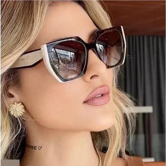Prada PR 15WS Women`s Sunglasses 01R0A6 Tortoise Caramel Brown - Ships Now