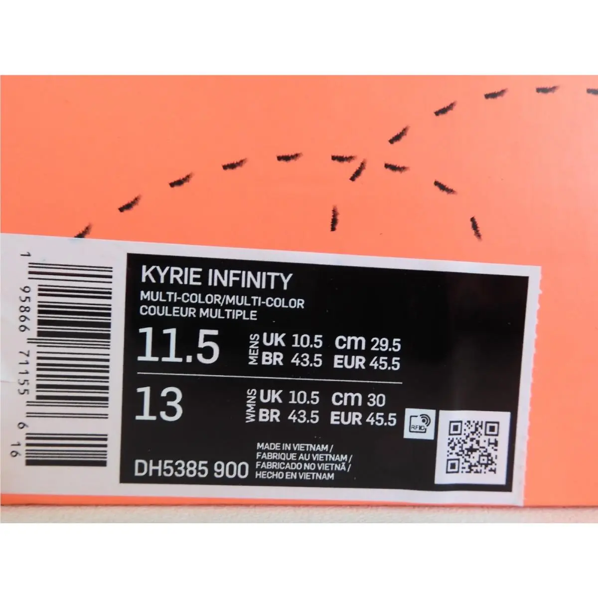 Nike shoes - Nike Kyrie Infinity - Kyrie Infinity - DH5385-900 - Multicolor (UPC: 195866711556) 3