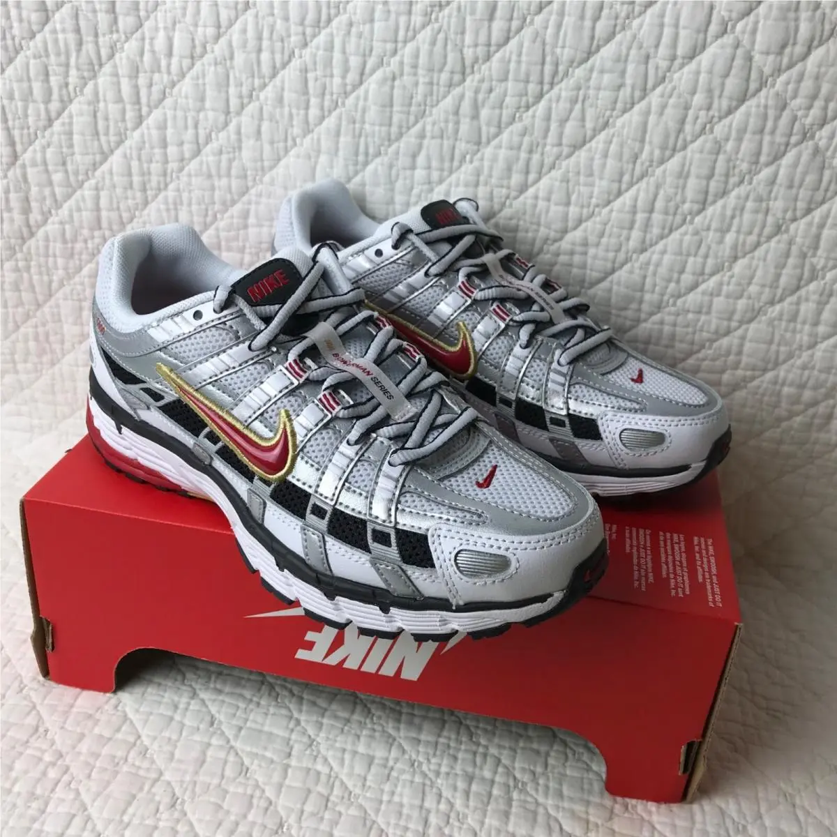 Nike shoes - Nike P-6000 - BV1021-101 - White/Varsity red 8