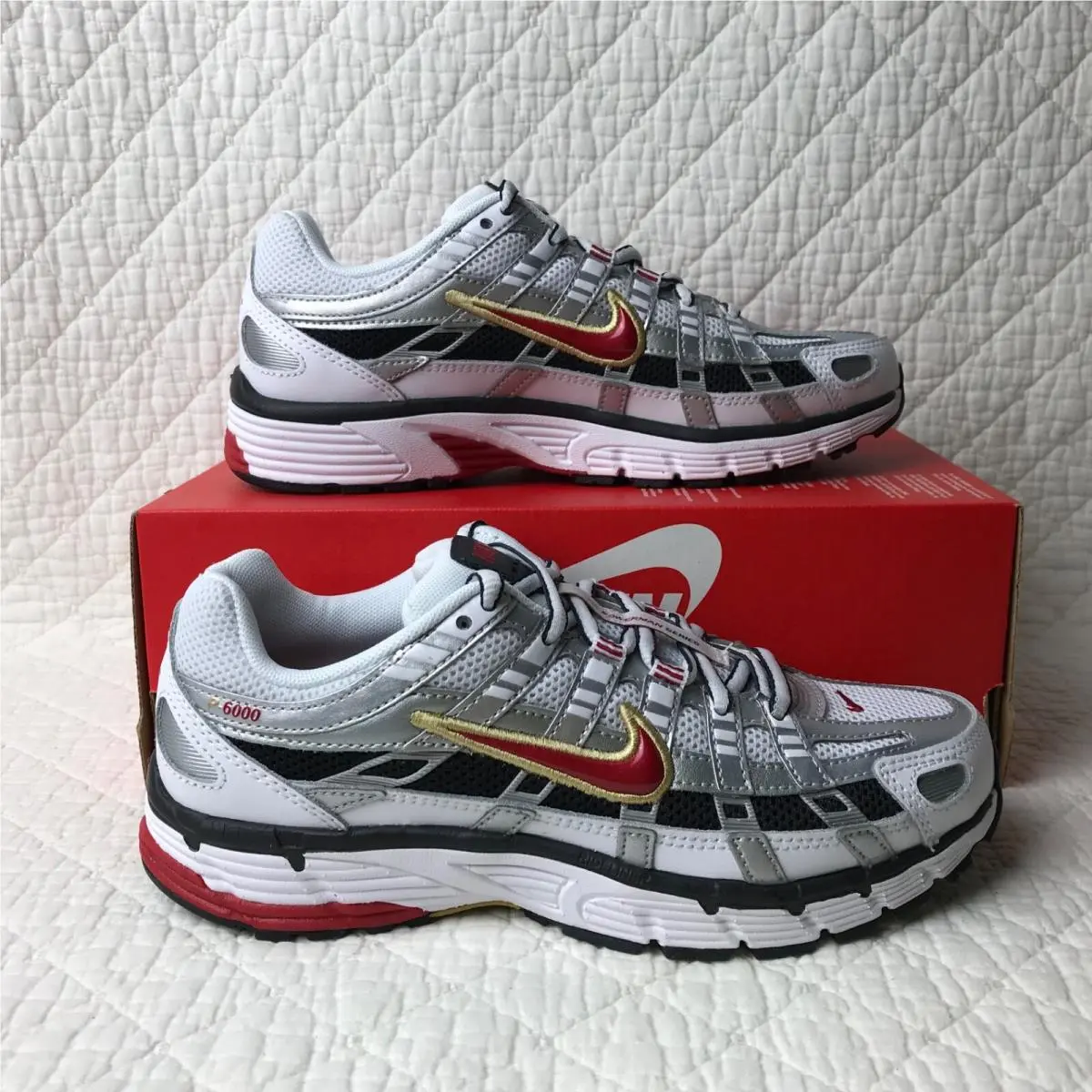 Nike shoes - Nike P-6000 - BV1021-101 - White/Varsity red 0
