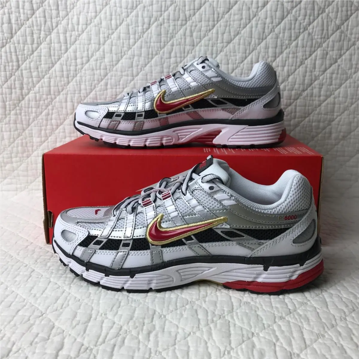 Nike shoes - Nike P-6000 - BV1021-101 - White/Varsity red 1