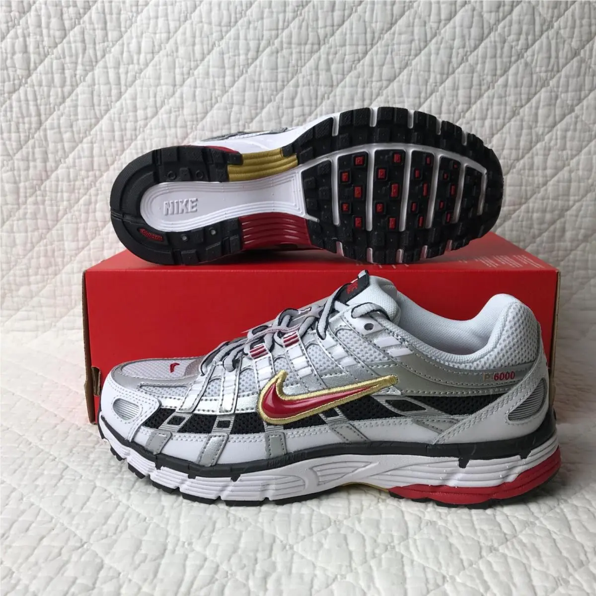Nike shoes - Nike P-6000 - BV1021-101 - White/Varsity red 2