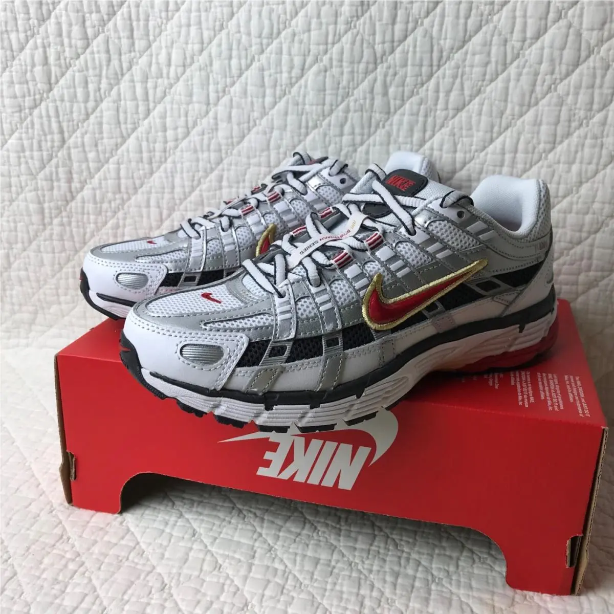 Nike shoes - Nike P-6000 - BV1021-101 - White/Varsity red 5