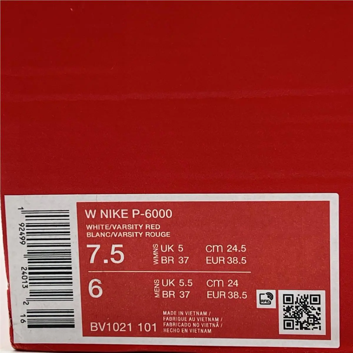 Nike shoes - Nike P-6000 - BV1021-101 - White/Varsity red 5