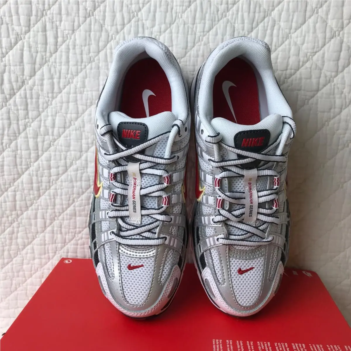 Nike shoes - Nike P-6000 - BV1021-101 - White/Varsity red 9
