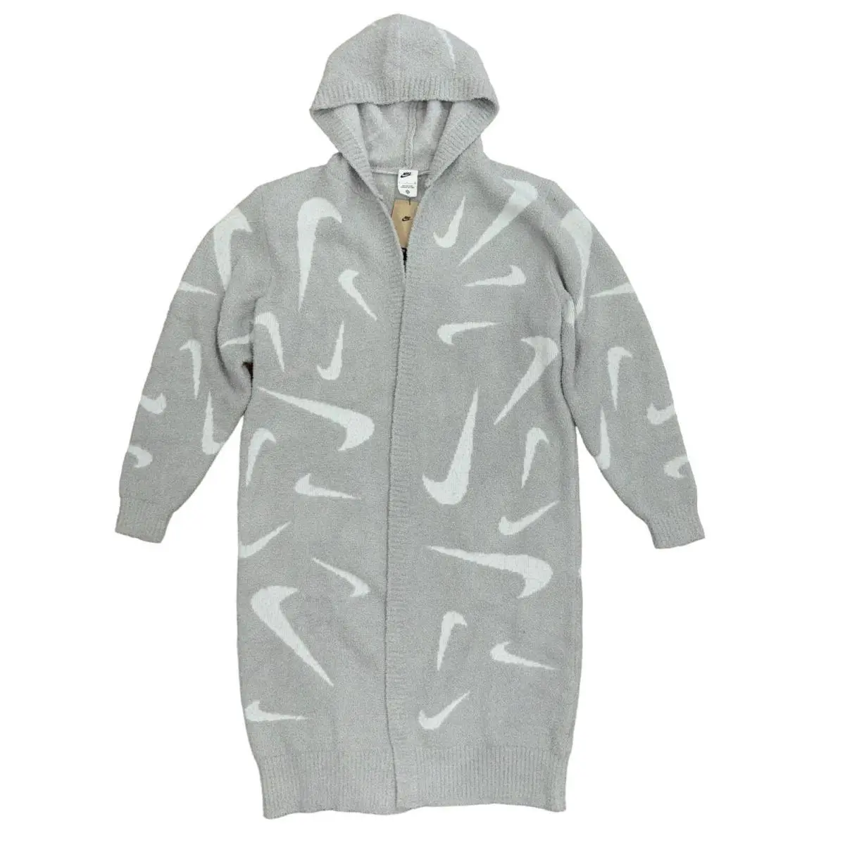 Nike Sportswear Phoenix Cozy Boucle Long Knit Cardigan Size Sm FD4282-077
