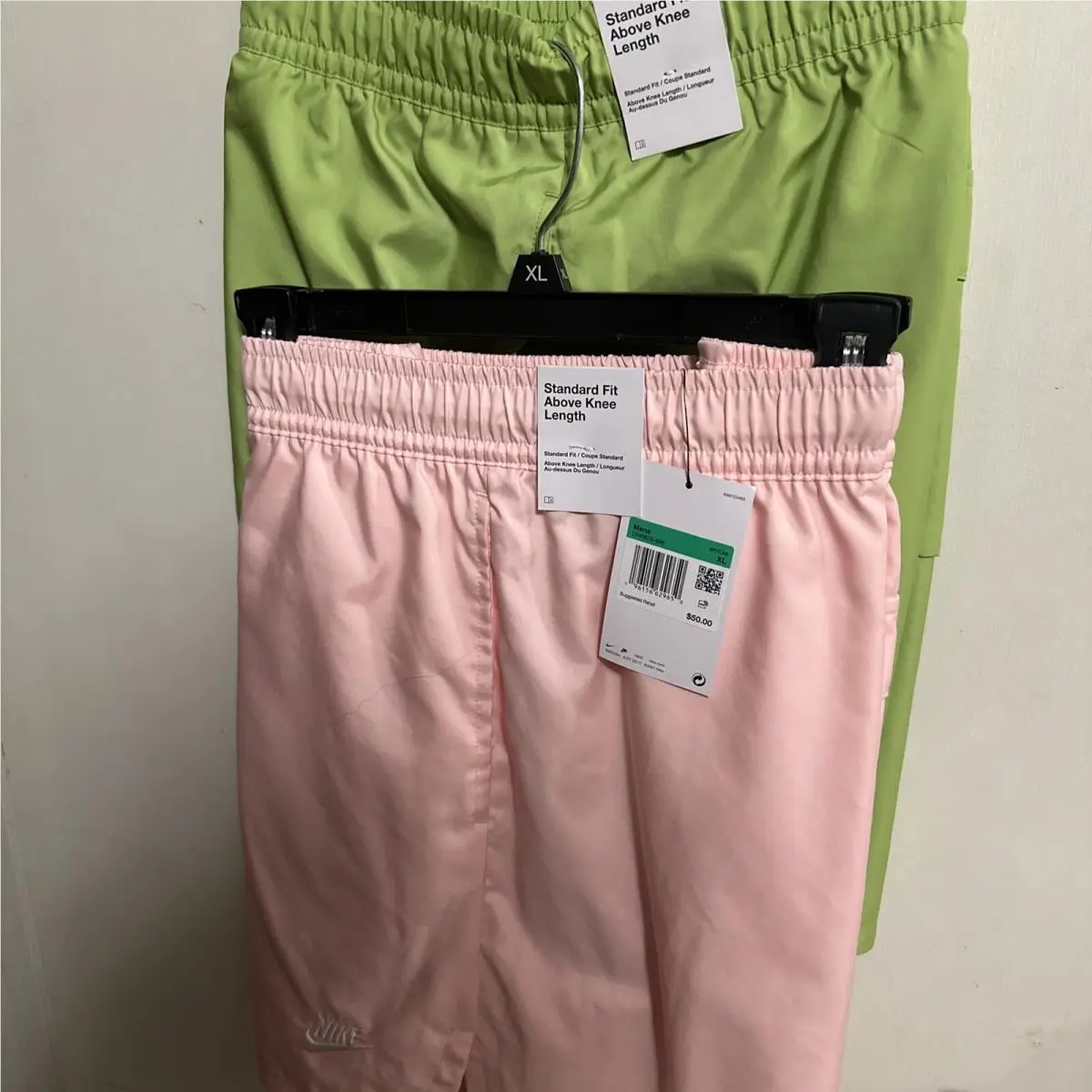 2/Nike Sport Essentials Shorts Size Xlarge DM6829-pink Green