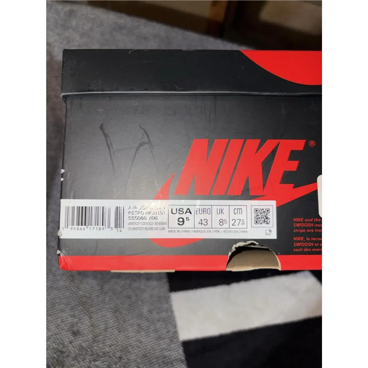 Nike shoes - Nike Air Jordan 1 - Air - 555088-706 - Multicolor 5