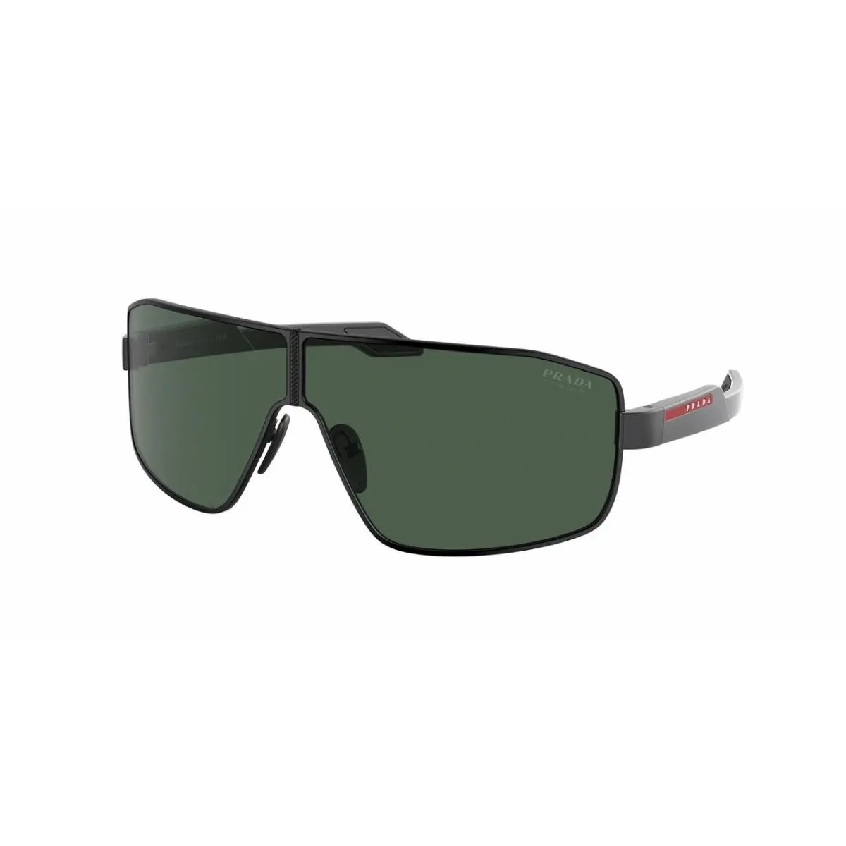 Prada Sport PS 54YS 1BO06U Black Green Tuning Linea Rossa Sunglasses