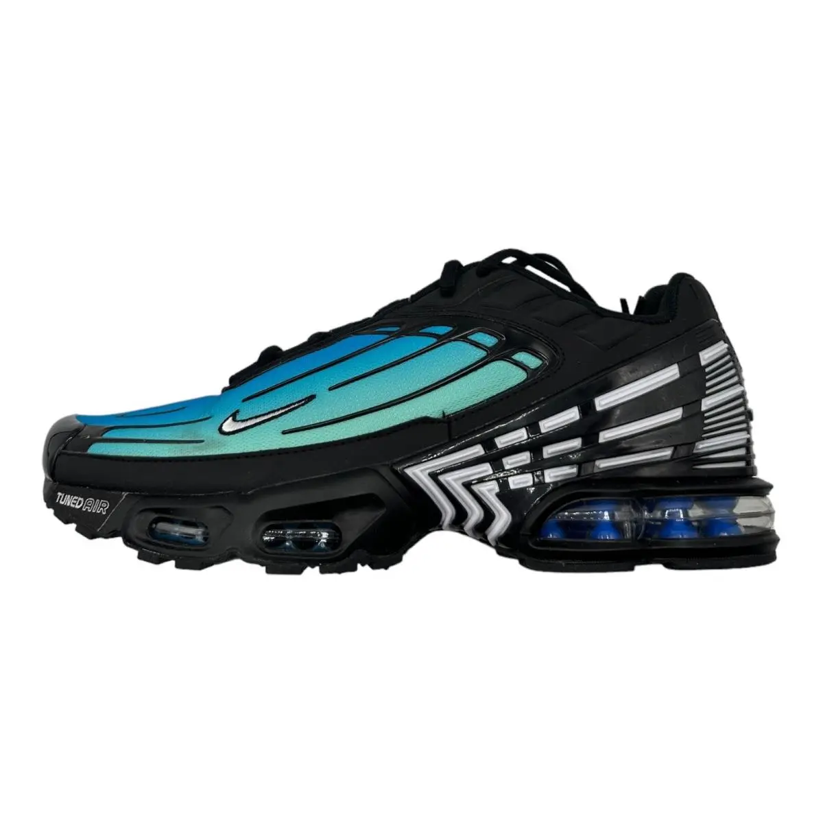 Nike Air Max Plus 3 Aqua Black Gradient Sneaker FQ2417 001 - Men’s Size 10.5 - Blue