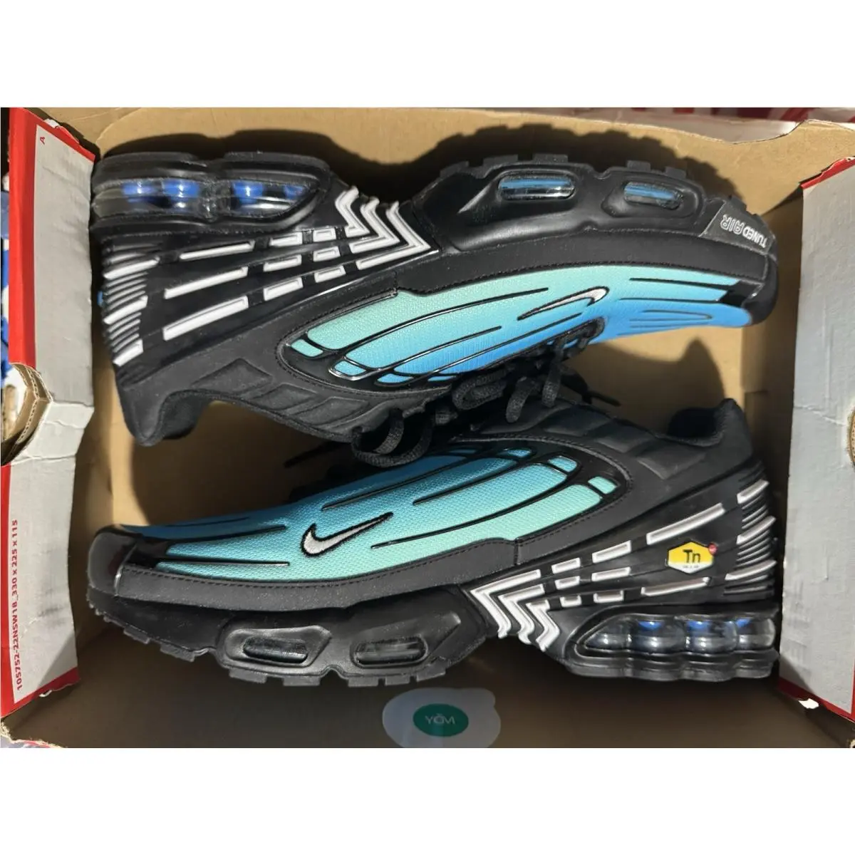 Nike shoes - Nike Air Max Plus 3 - FQ2417-001 - Black/Black/Laser Blue/White (UPC: 196968991624) 9