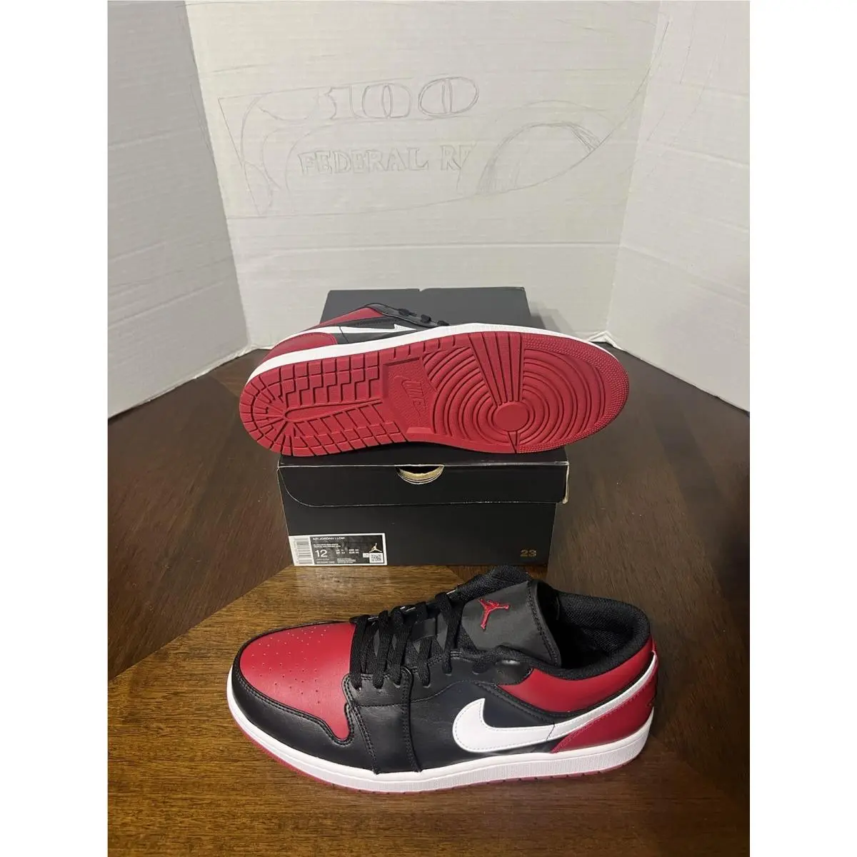 Nike shoes - Air Jordan 1 Low - Air Low - 553558-066 - Red 0