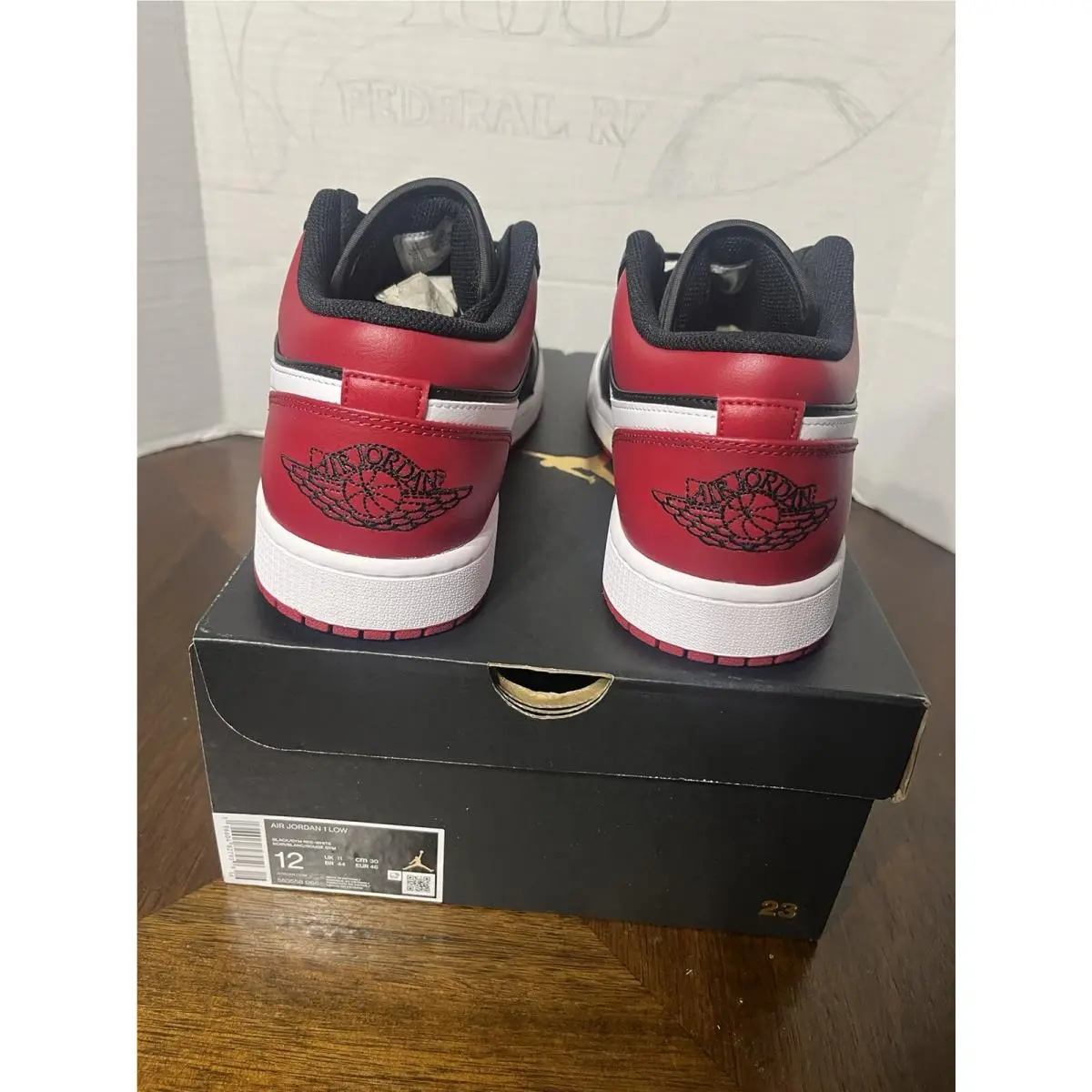 Nike shoes - Air Jordan 1 Low - Air Low - 553558-066 - Red 4