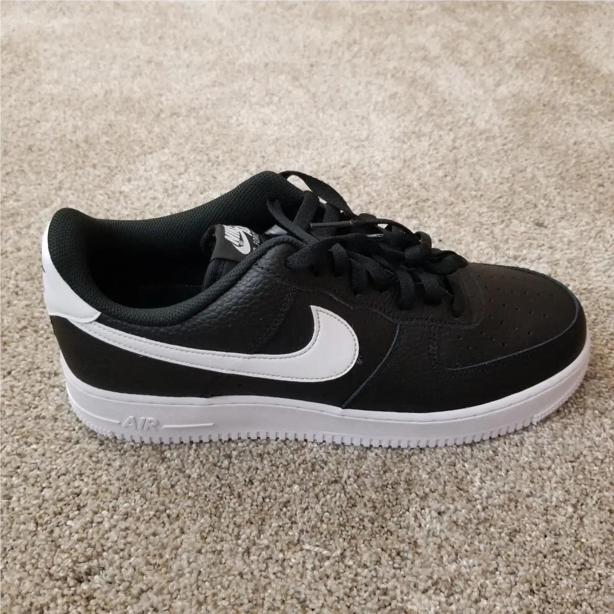 Nike Air Force 1 `07 Low `black White` Shoes Mens Size 12 CT2302-002