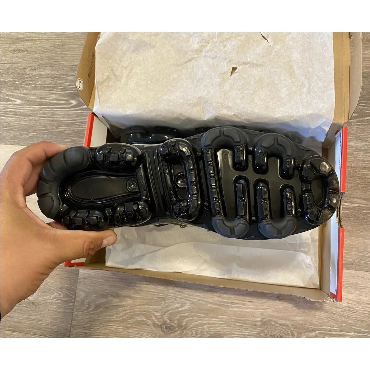 Nike shoes - Nike Air Vapormax Plus - Air Vapormax Plus - DH0860-100 - Light Orewood-Brown-Black (UPC: 194954121406) 9