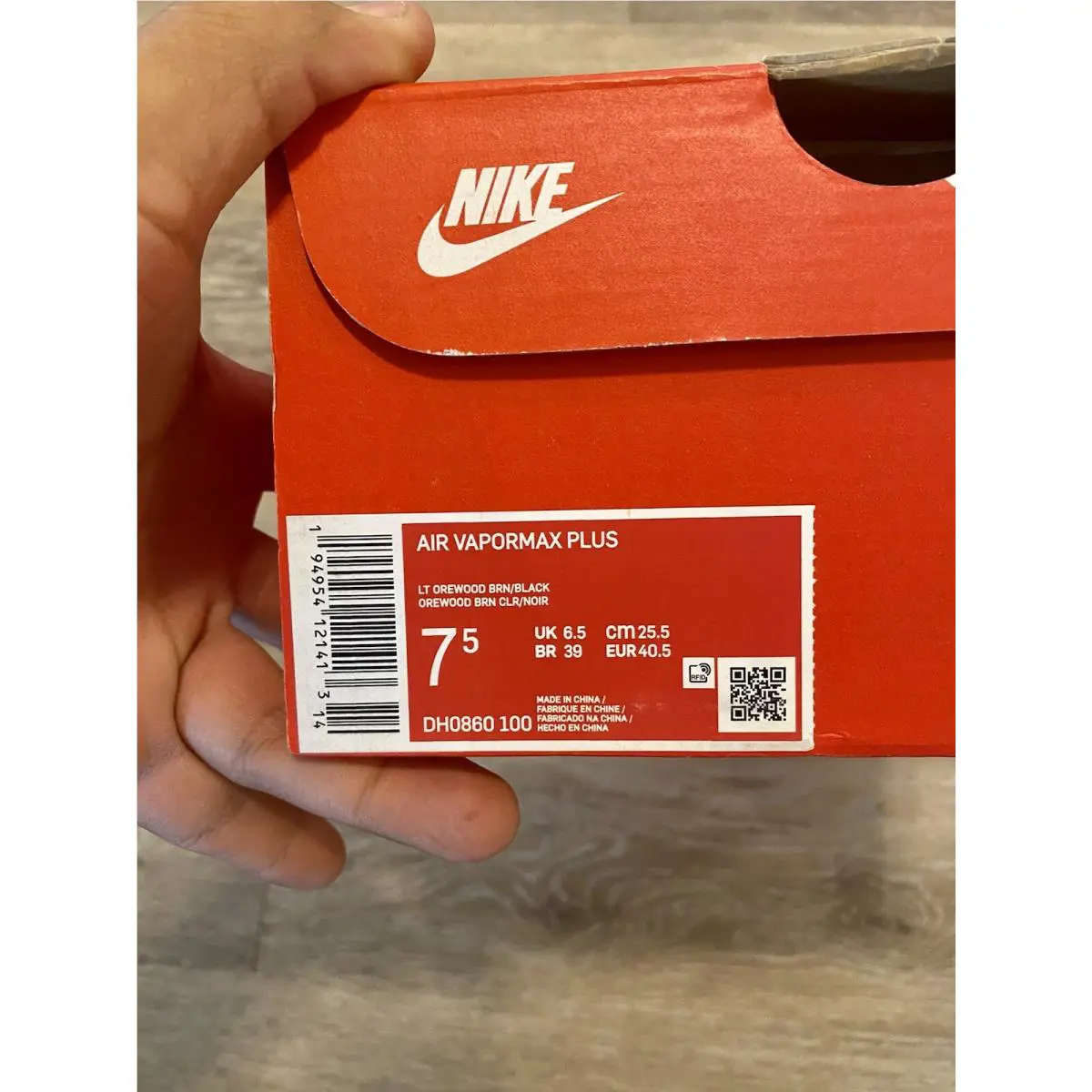 Nike shoes - Nike Air Vapormax Plus - Air Vapormax Plus - DH0860-100 - Light Orewood-Brown-Black (UPC: 194954121406) 10
