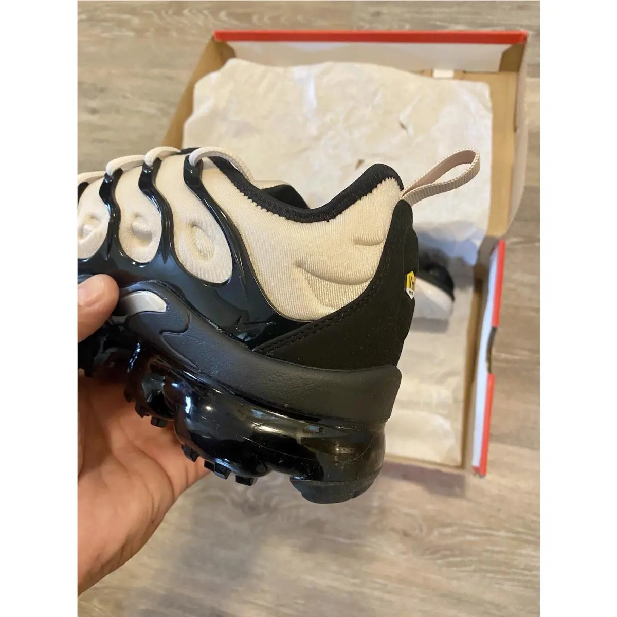 Nike shoes - Nike Air Vapormax Plus - Air Vapormax Plus - DH0860-100 - Light Orewood-Brown-Black (UPC: 194954121406) 1