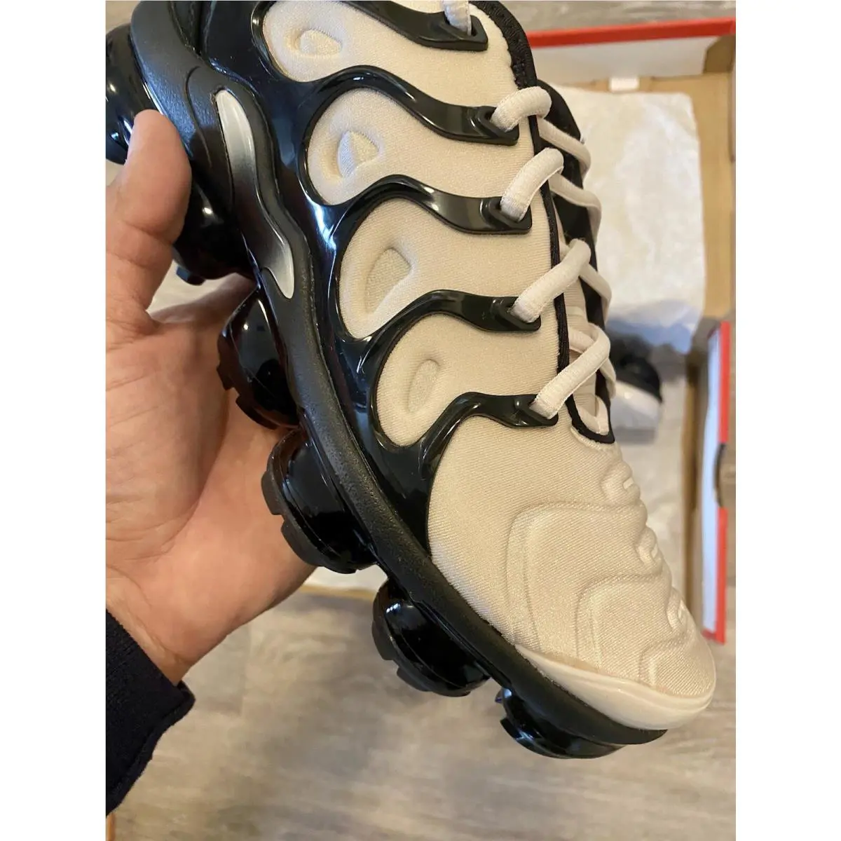 Nike shoes - Nike Air Vapormax Plus - Air Vapormax Plus - DH0860-100 - Light Orewood-Brown-Black (UPC: 194954121406) 7