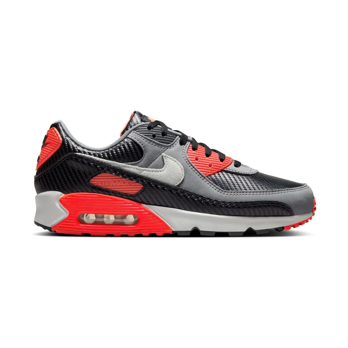 Nike Air Max 90 Premium Infrared Carbon Fiber Men`s Shoes Size 6