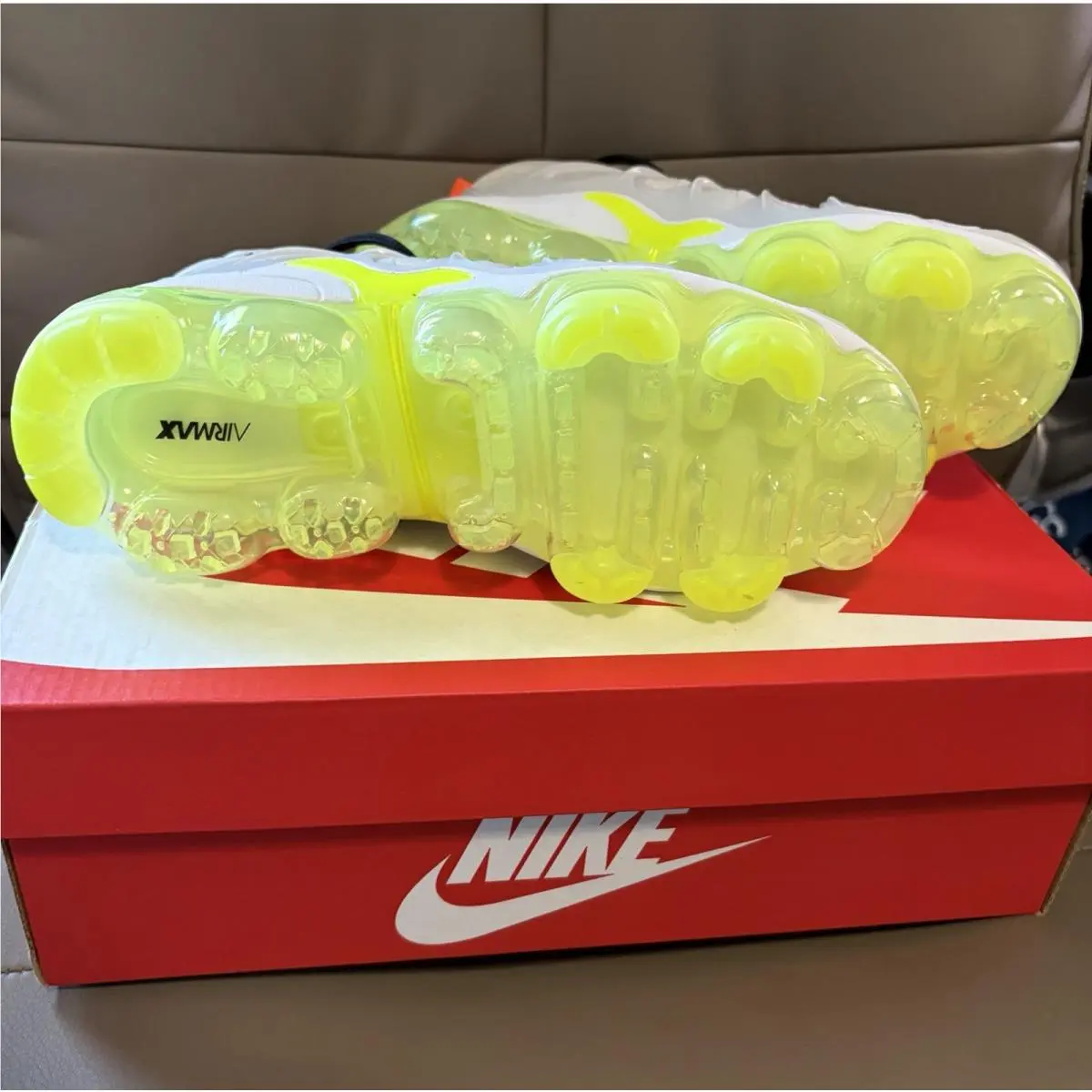 Nike shoes - Nike Air Vapormax Plus - Air Vapormax Plus - DQ4695 001 - Photon Dust / Black - Volt (UPC: 195866017399) 12
