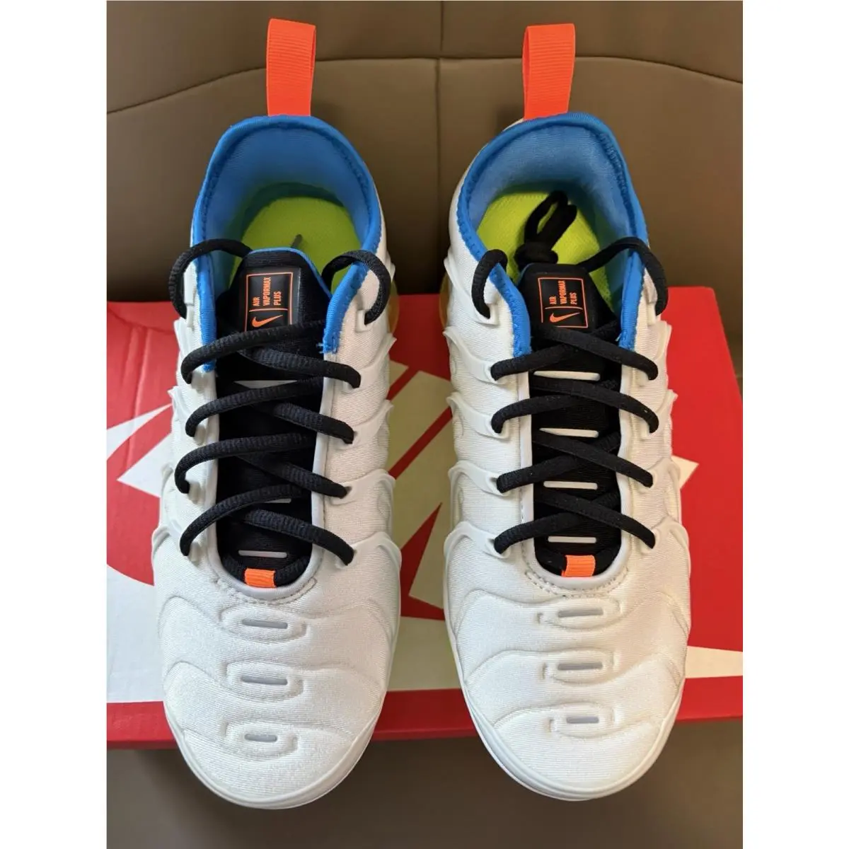 Nike shoes - Nike Air Vapormax Plus - Air Vapormax Plus - DQ4695 001 - Photon Dust / Black - Volt (UPC: 195866017399) 6