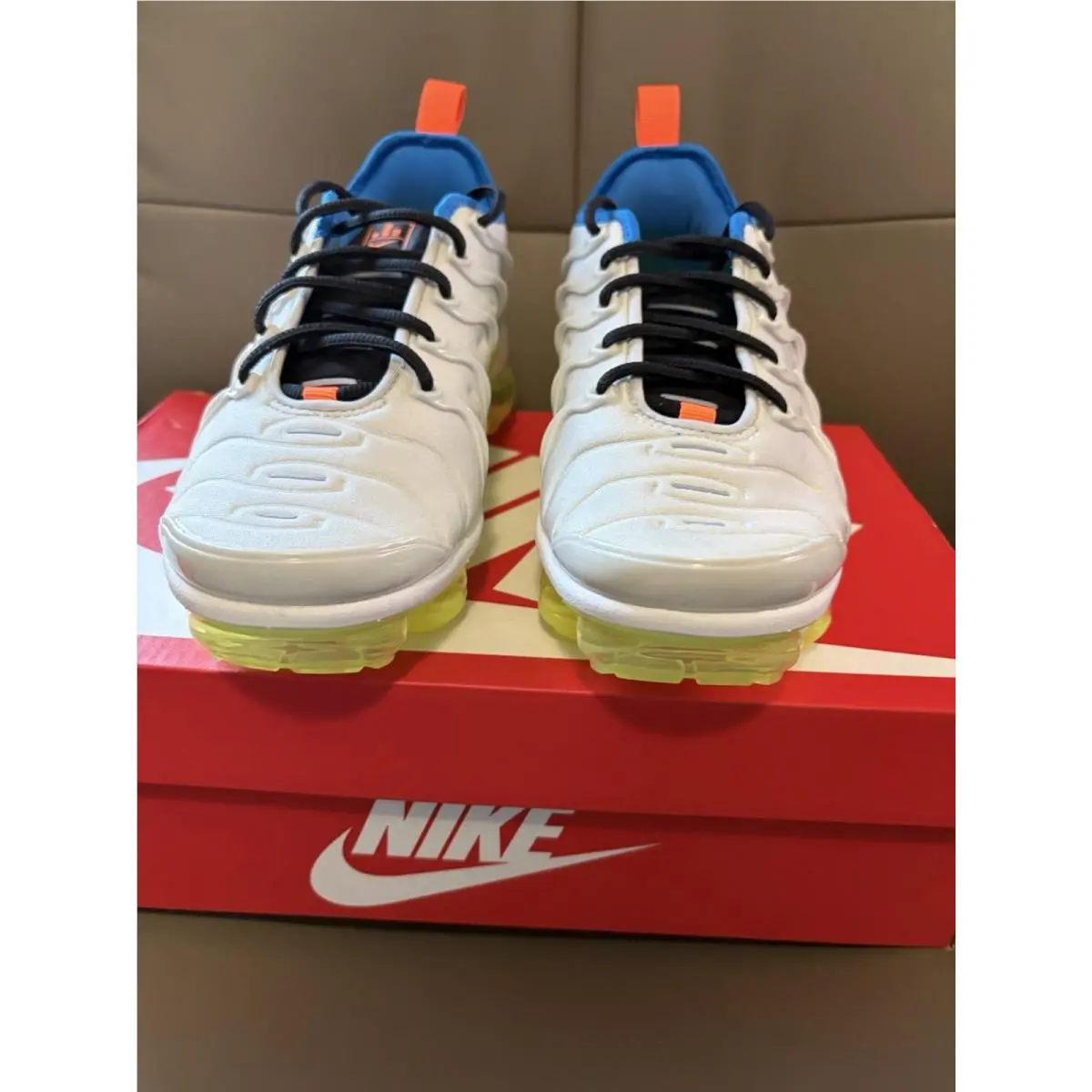 Nike shoes - Nike Air Vapormax Plus - Air Vapormax Plus - DQ4695 001 - Photon Dust / Black - Volt (UPC: 195866017399) 7